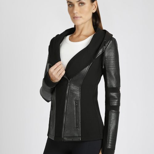 BLJ101700AsymHoodedMoto Black 001 3