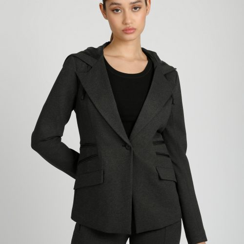 Gayatri Hooded Blazer - Blanc Noir Online Store