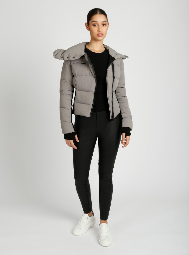 BLJ41100 AsymmetricalPufferJacket Graphite175 1172