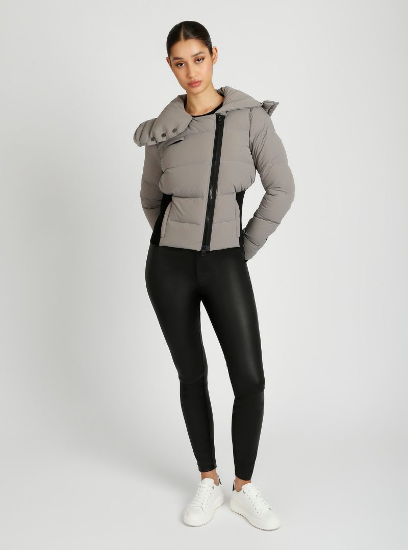 BLJ41100 AsymmetricalPufferJacket Graphite175 1177