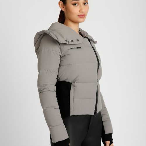 BLJ41100 AsymmetricalPufferJacket Graphite175 1189