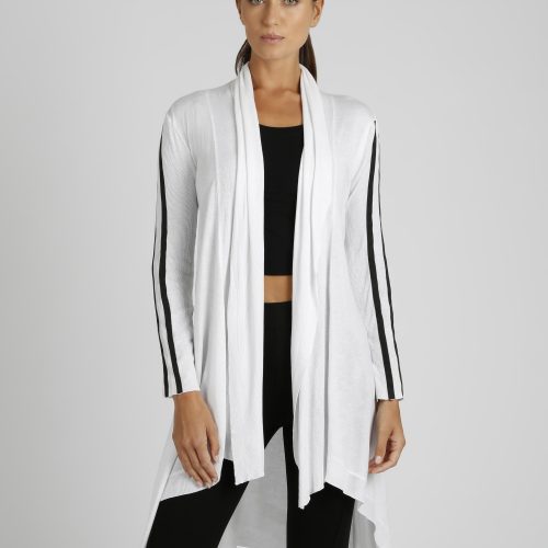 BLJ60900 SportyDrapeFrontCardigan White100 4772