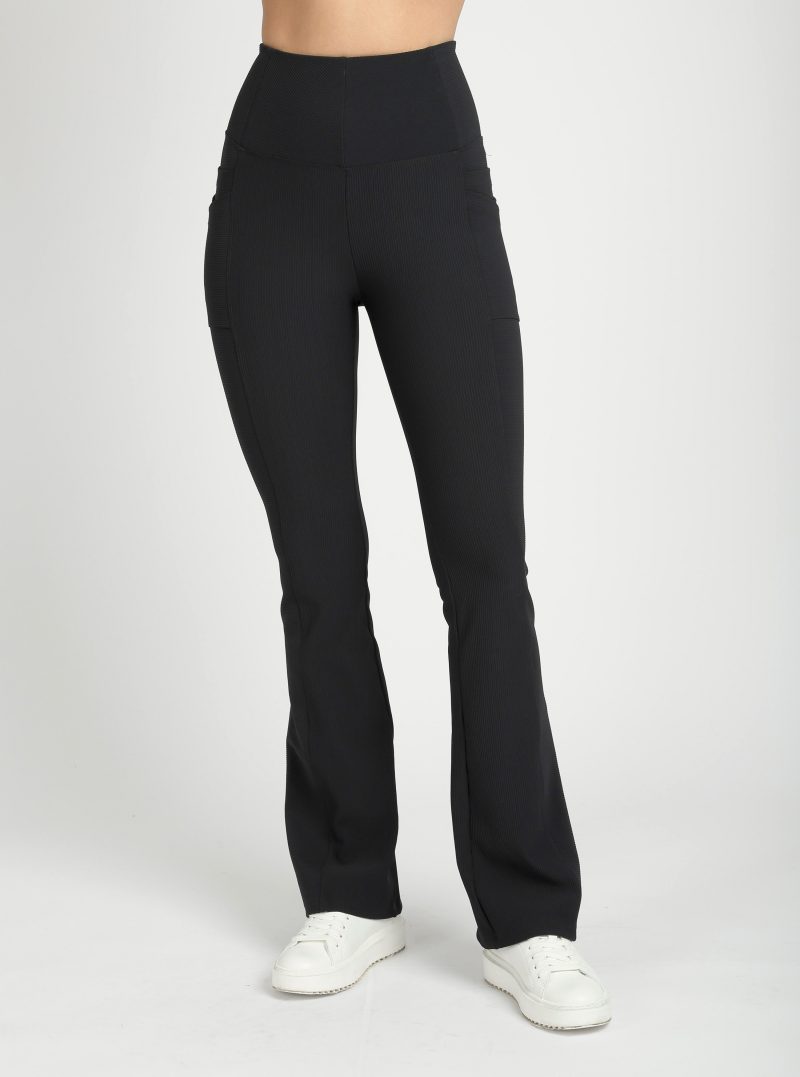 Directional Rib Bootcut Pant - Blanc Noir Online Store