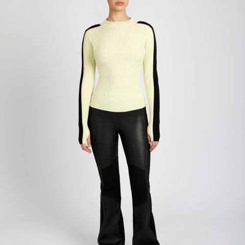 BLT44600 BlairMockNeckSweater Citron732 3056