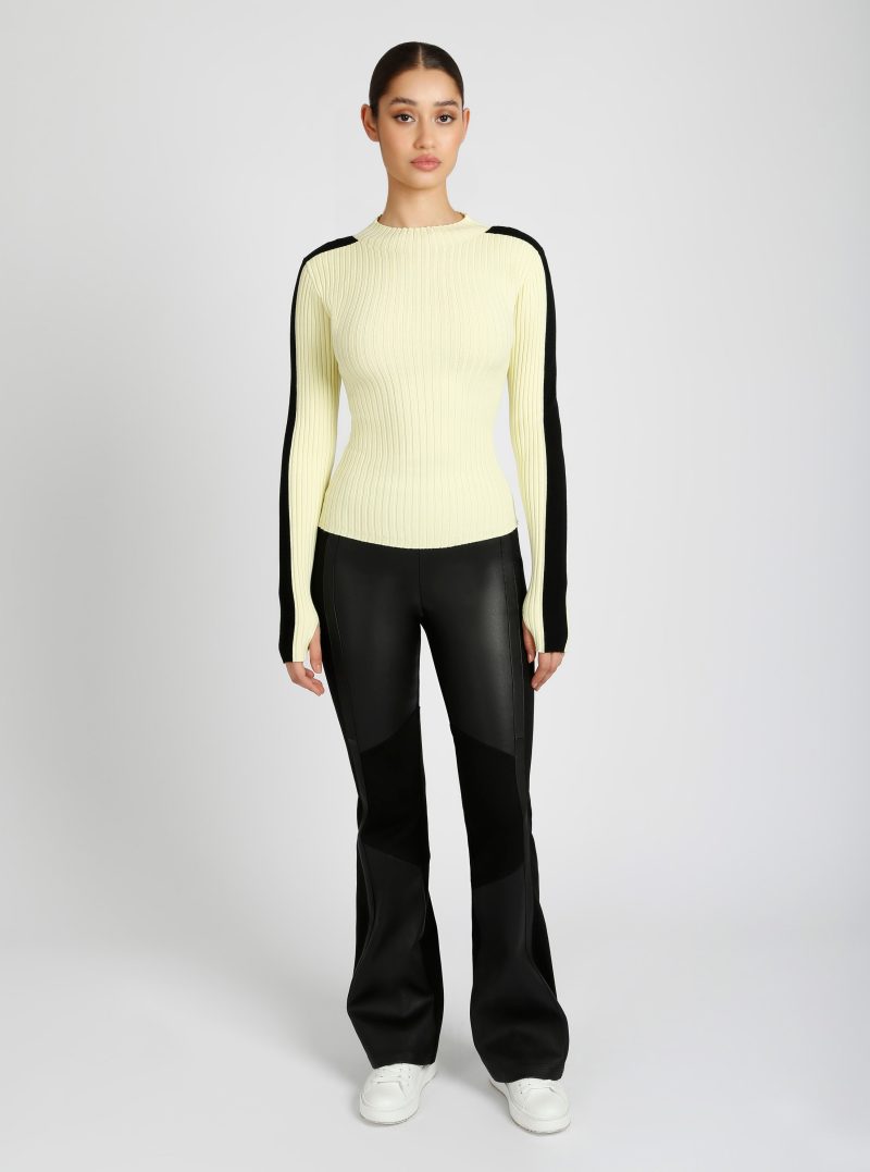 BLT44600 BlairMockNeckSweater Citron732 3056