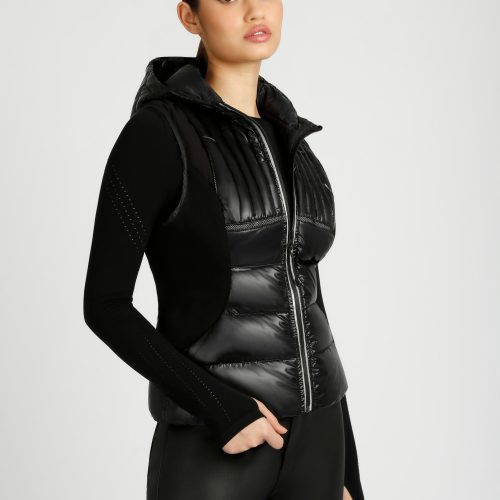 BLV03500 ReflectiveInsetFeatherWeightVest Black001 0685