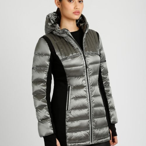 SAMC653NY187M ReflectiveInsetFeatherWeightParka Graphite175 0863