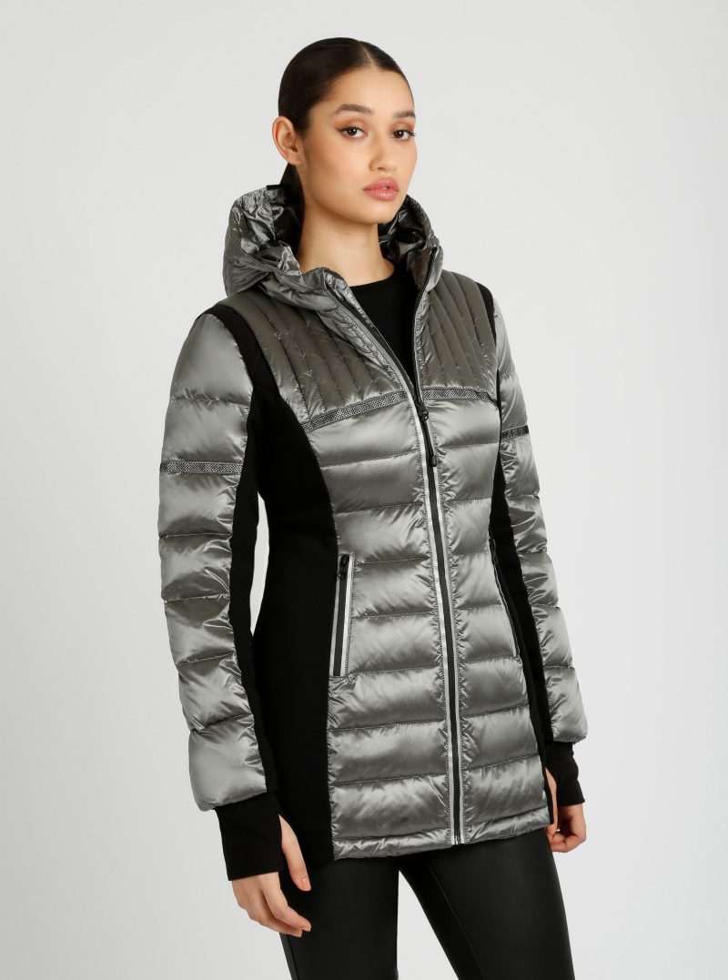 SAMC653NY187M ReflectiveInsetFeatherWeightParka Graphite175 0863