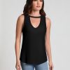 Amara V Neck Top - Blanc Noir Online Store