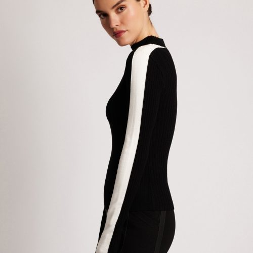 Blair Mock Neck Sweater - Blanc Noir Online Store