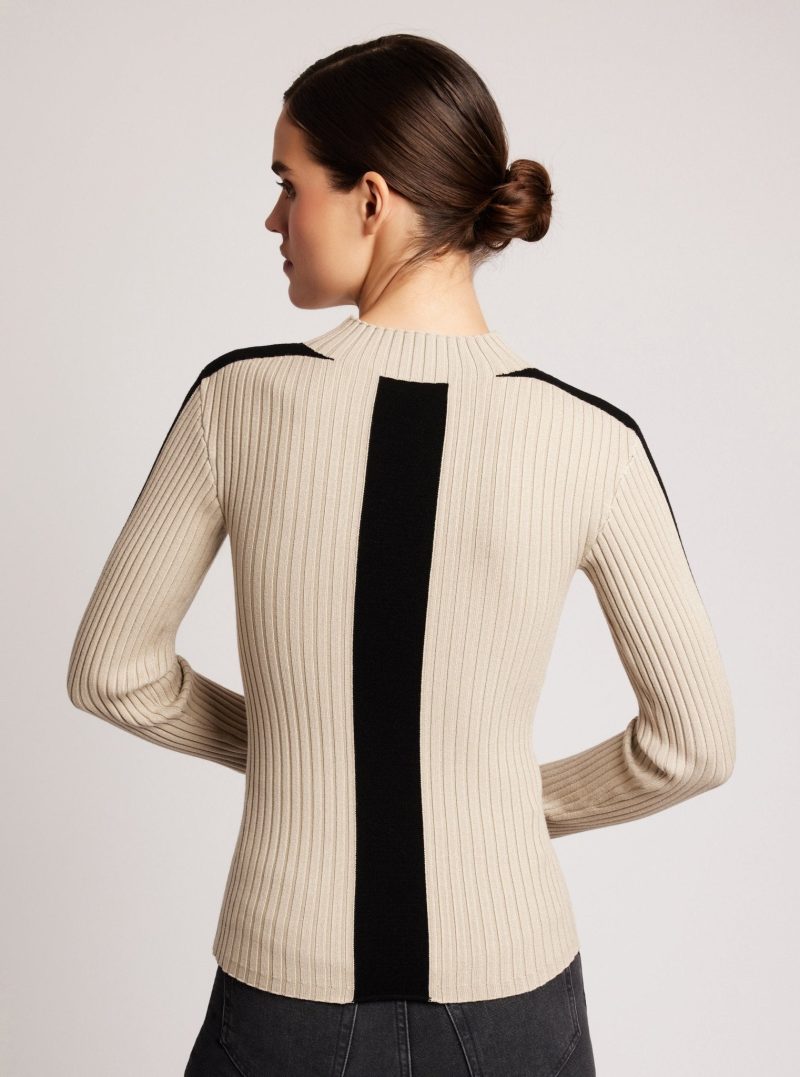 Blair Mock Neck Sweater - Blanc Noir Online Store