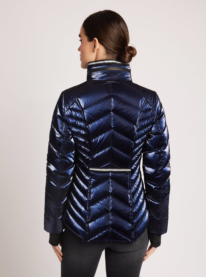 blj1076a00 427 1xs super hero puffer down filled jacket with reflective trim puffer xs dress blues 30406473384009