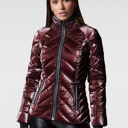 blj1076a00 602 1xs super hero puffer down filled jacket with reflective trim puffers xs red 30783253807177