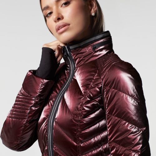 blj1076a00 602 1xs super hero puffer down filled jacket with reflective trim puffers xs red 30783254233161