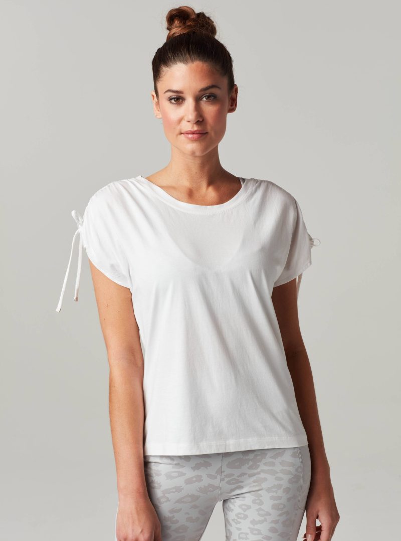 blt34500 100 1xs ruched top final sale tops xs white 30783485771849