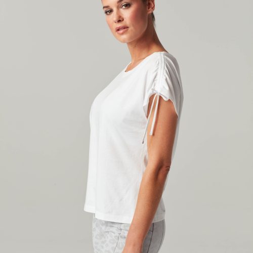 blt34500 100 1xs ruched top tops xs white 29433943097417