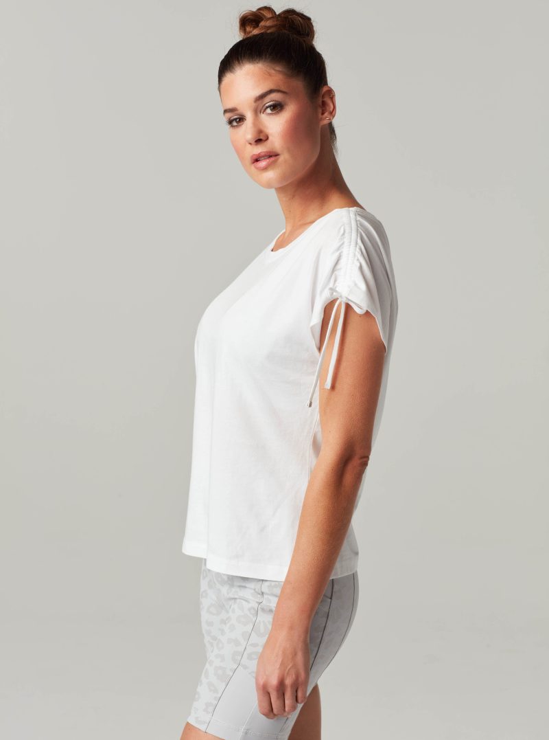 blt34500 100 1xs ruched top tops xs white 29433943097417