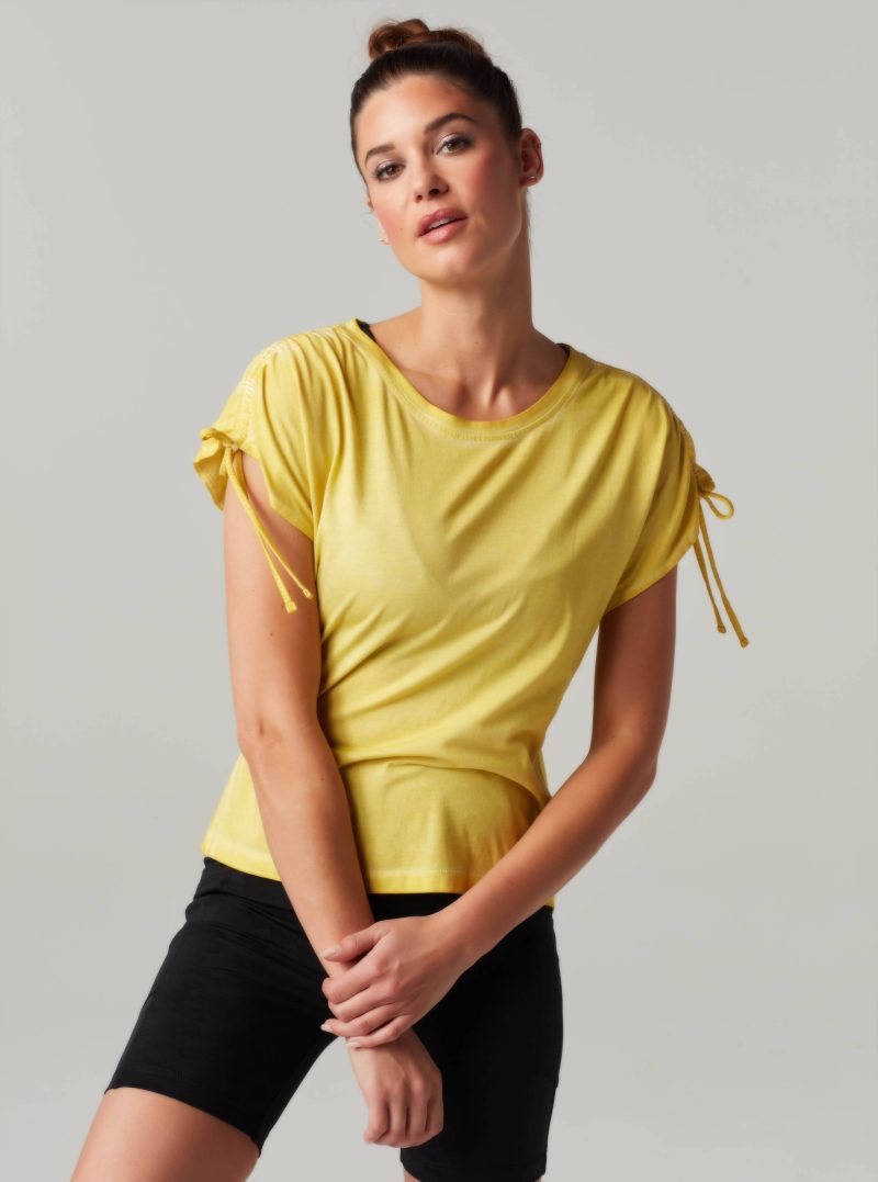 blt34536 710 1xs vintage ruched top tops xs goldfinch 30783150161993