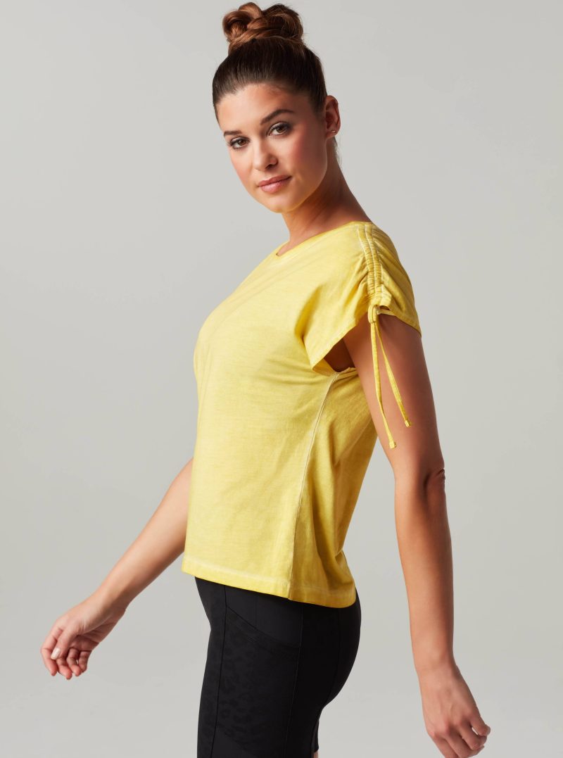 blt34536 710 1xs vintage ruched top tops xs goldfinch 30783486001225