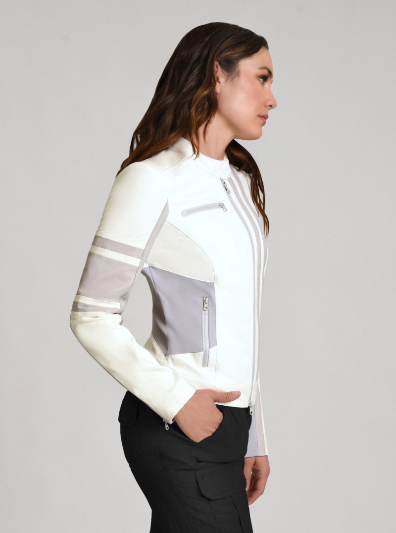 claudine leather racer jacket 451288