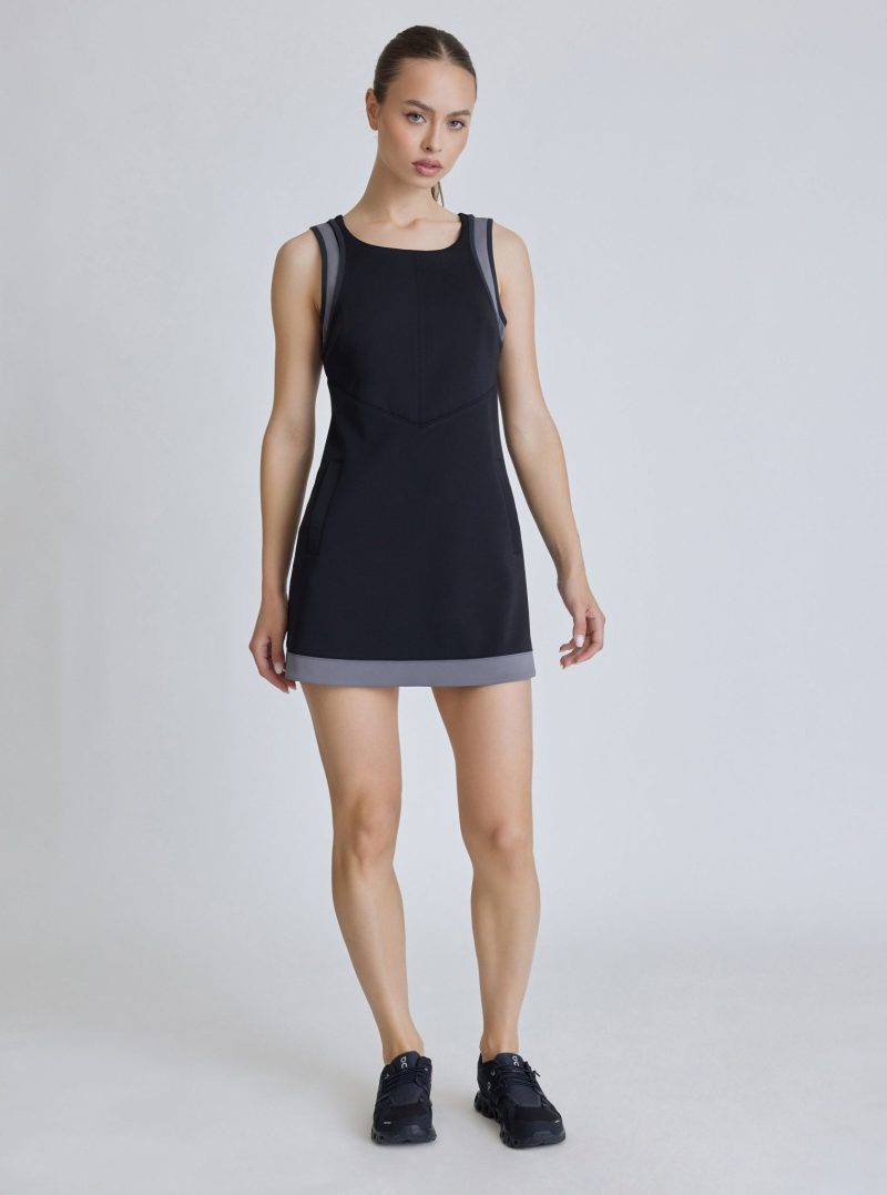 color block tennis dress black 274988