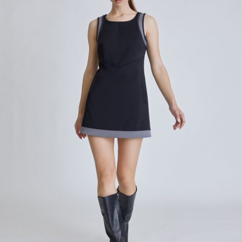 color block tennis dress black 457172