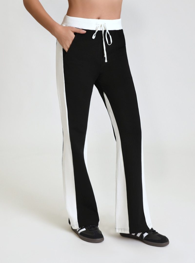 Color Blocked Wide Leg Pant - Blanc Noir Online Store