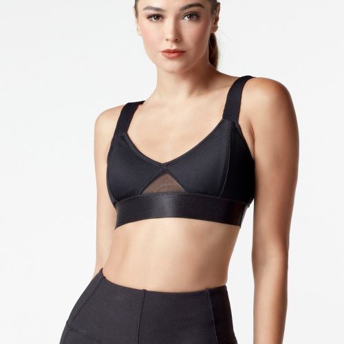 Directional Rib Bra - Blanc Noir Online Store