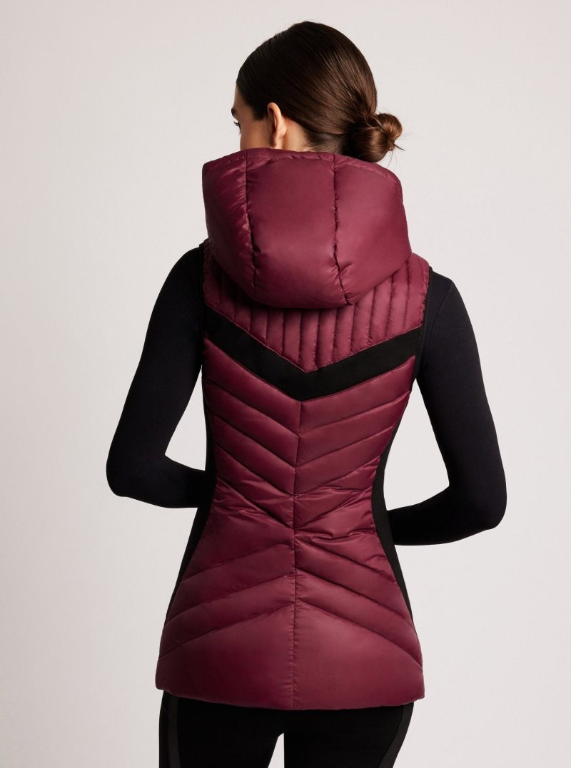 elongated puffer vest 159195