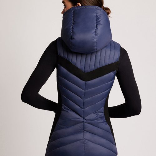 elongated puffer vest 168898