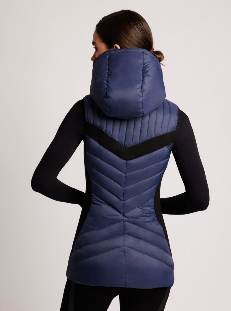 elongated puffer vest 168898