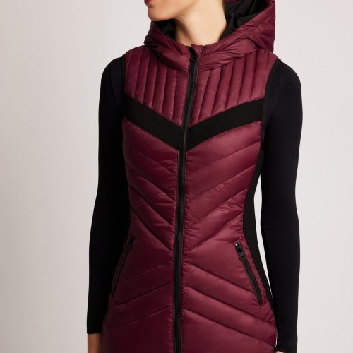 elongated puffer vest 208990