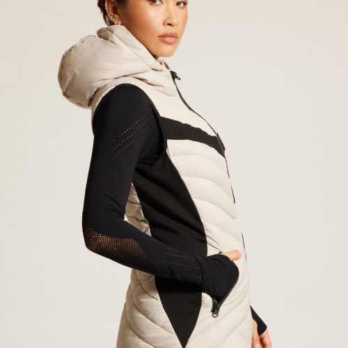 elongated puffer vest 545110