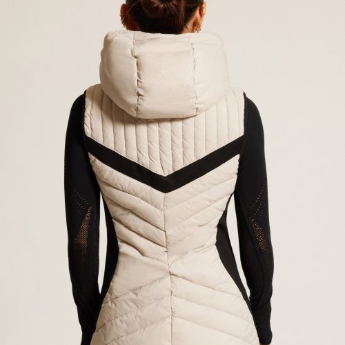 elongated puffer vest 619749