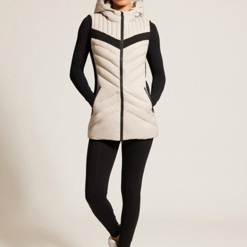 elongated puffer vest 790044