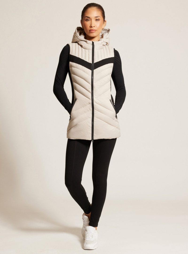 elongated puffer vest 790044