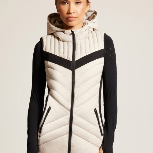 Elongated Puffer Vest - Blanc Noir Online Store