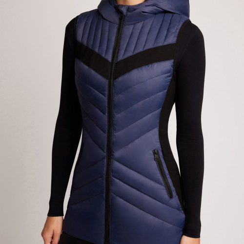 Elongated Puffer Vest - Blanc Noir Online Store