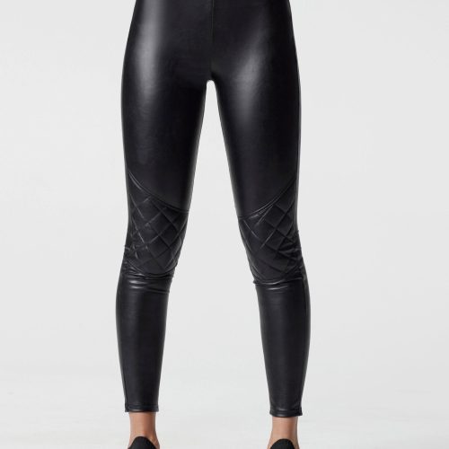 GOLD QUILTED LEGGING - Blanc Noir Online Store