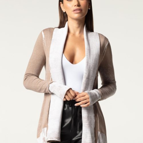 huntress drape front cardigan 408757