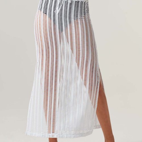 linear mesh skirt final sale 668599