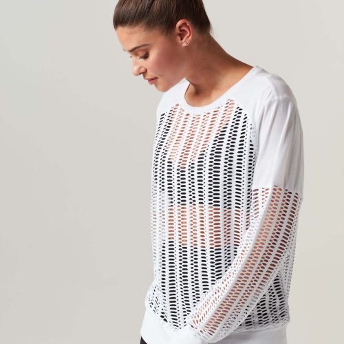 linear mesh sweatshirt 204606