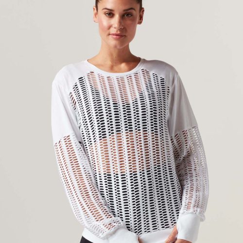 linear mesh sweatshirt 339597