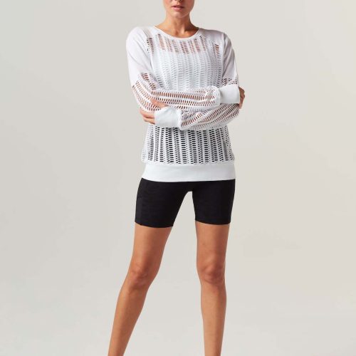 linear mesh sweatshirt 458220