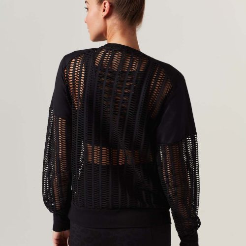 linear mesh sweatshirt 504019