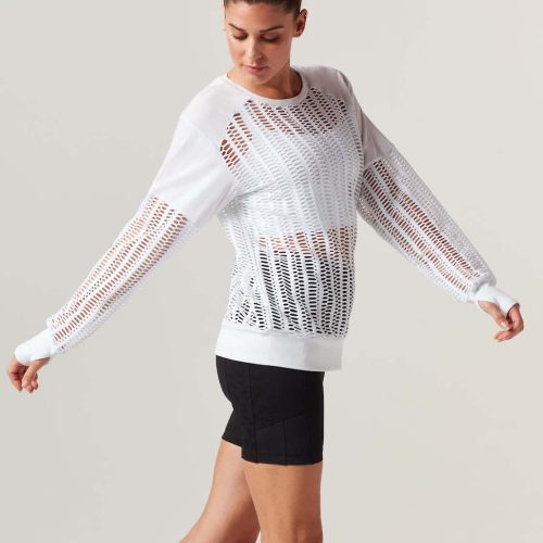 linear mesh sweatshirt 897277