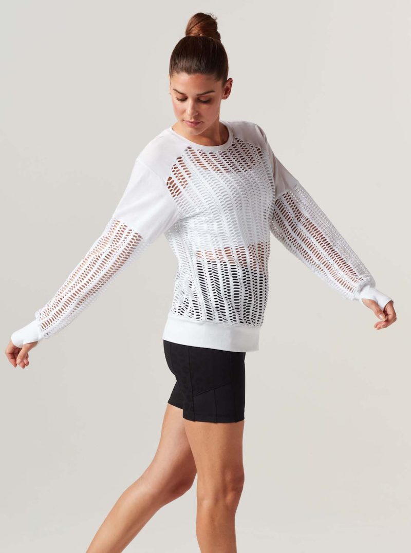 linear mesh sweatshirt 897277