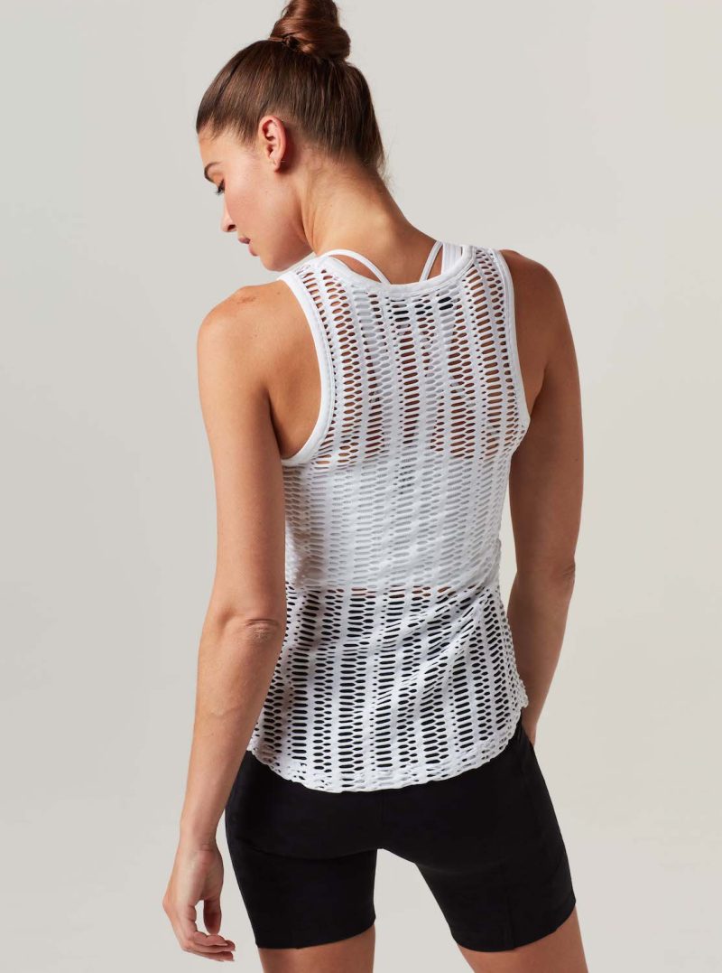 linear mesh tank top 253841