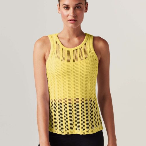 LINEAR MESH TANK TOP - Blanc Noir Online Store