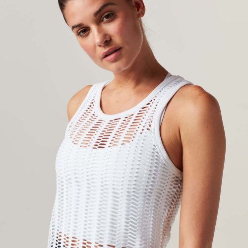 linear mesh tank top 899556